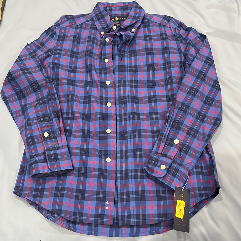 NWT Ralph Lauren long sleeve shirt - holiday collection; Medium